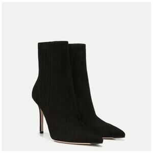 Veronica BEARD LISA STILETTO-HEEL BOOTIE Boots NIB 498 Sz 8 Black Suede